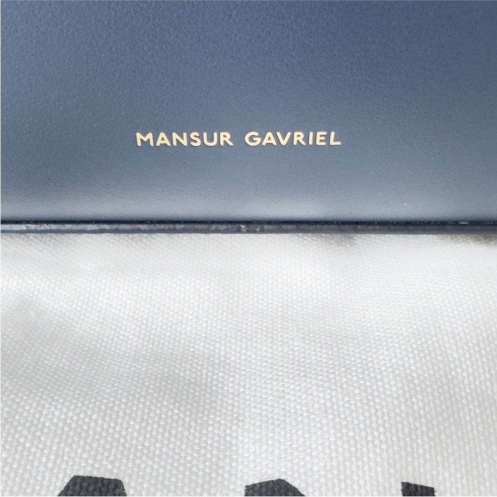 Mansur Gavriel Navy Satchel Bag - Picture 9 of 14